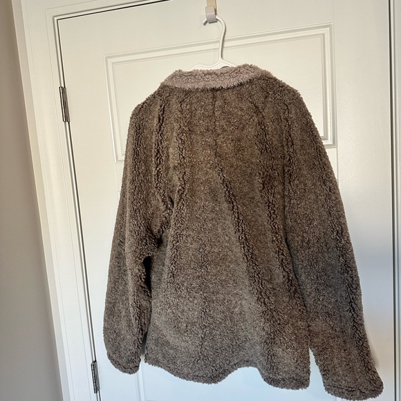 True Grit Fleece Quarter-Zip Pullover – Men’s Small – Brown-EXCELLENT cond. - Picture 4 of 4